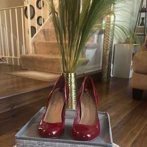 Elegant Red Women's Heels